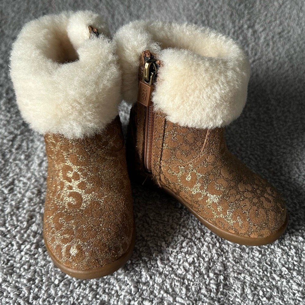 UGG Tan and Cream Toddler Boots